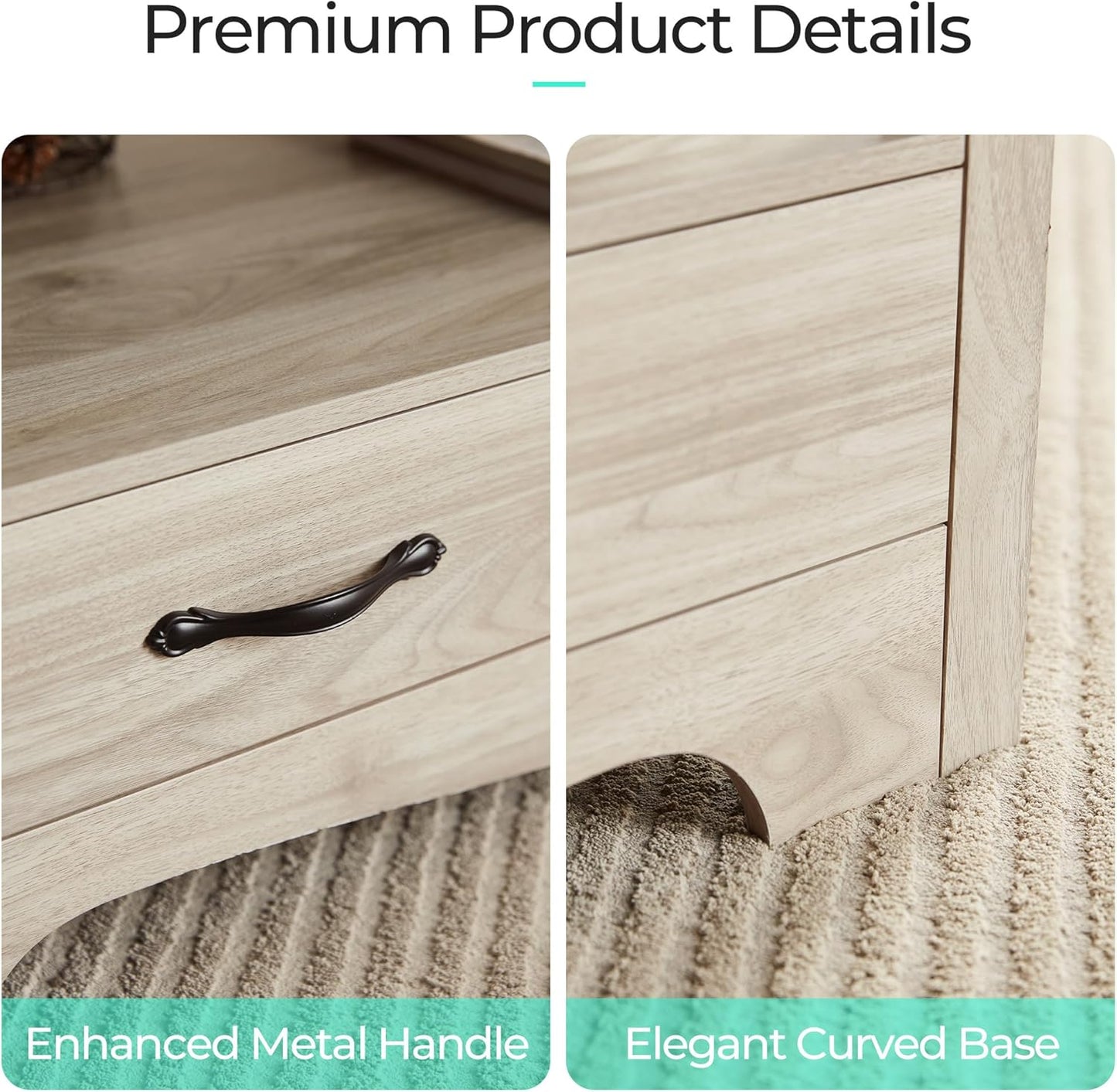 Farmhouse Coffee Table with Storage – Oak and Brown