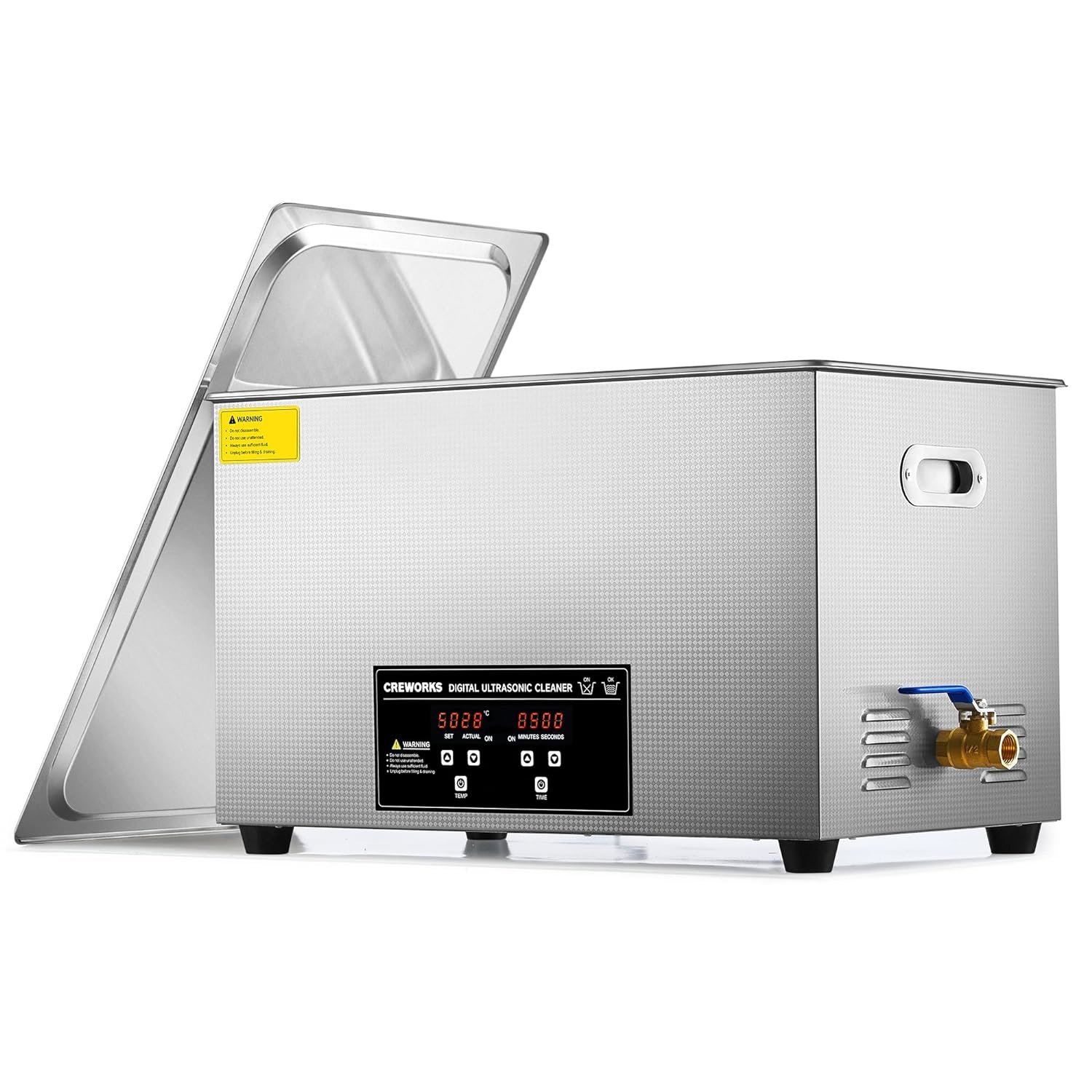 30L Large Ultrasonic Cleaner, Total 1400W Professional Industrial Auto Cleaning Machine for Carburetor Tools Parts Instrument, 40kHz Digital Sonic Cavitation Cleaner with Heater & Timer