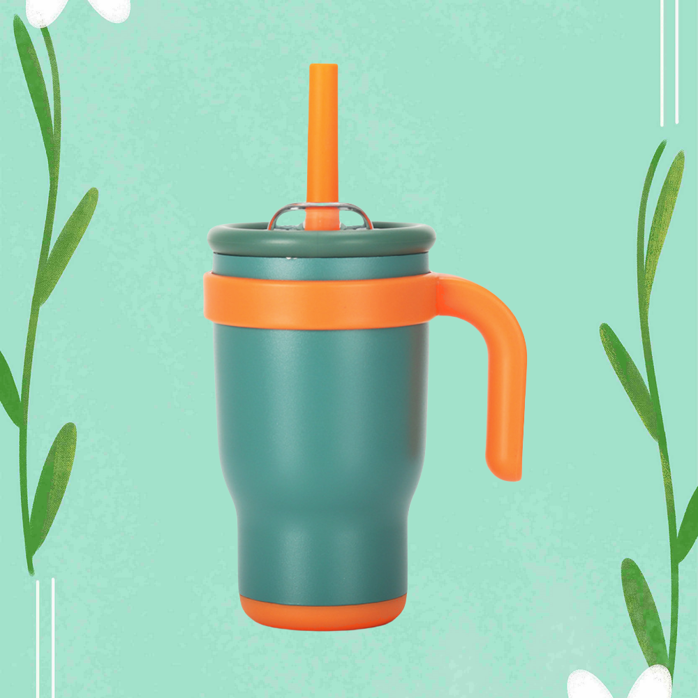 Outdoor Thermobecher 140oz mit Henkel – Bambusgrün