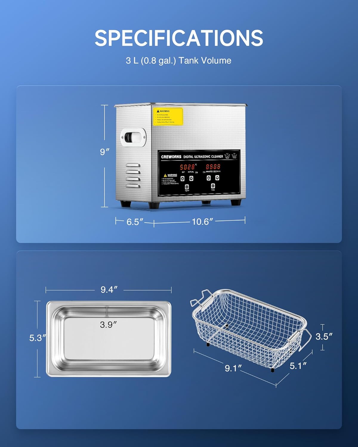 30L Large Ultrasonic Cleaner, Total 1400W Professional Industrial Auto Cleaning Machine for Carburetor Tools Parts Instrument, 40kHz Digital Sonic Cavitation Cleaner with Heater & Timer