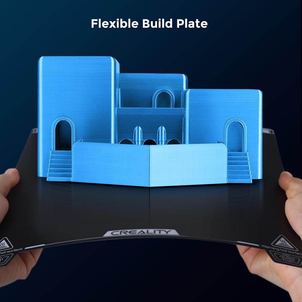 2024 New Version Creality K1C 3D Printer, 600mm/s Fast Printing Speed and Clog-free Direct Extruder, Support 300℃ Printing and Carbon Fiber Filament, Auto Leveling and AI Camera 8.66*8.66*9.84 inch