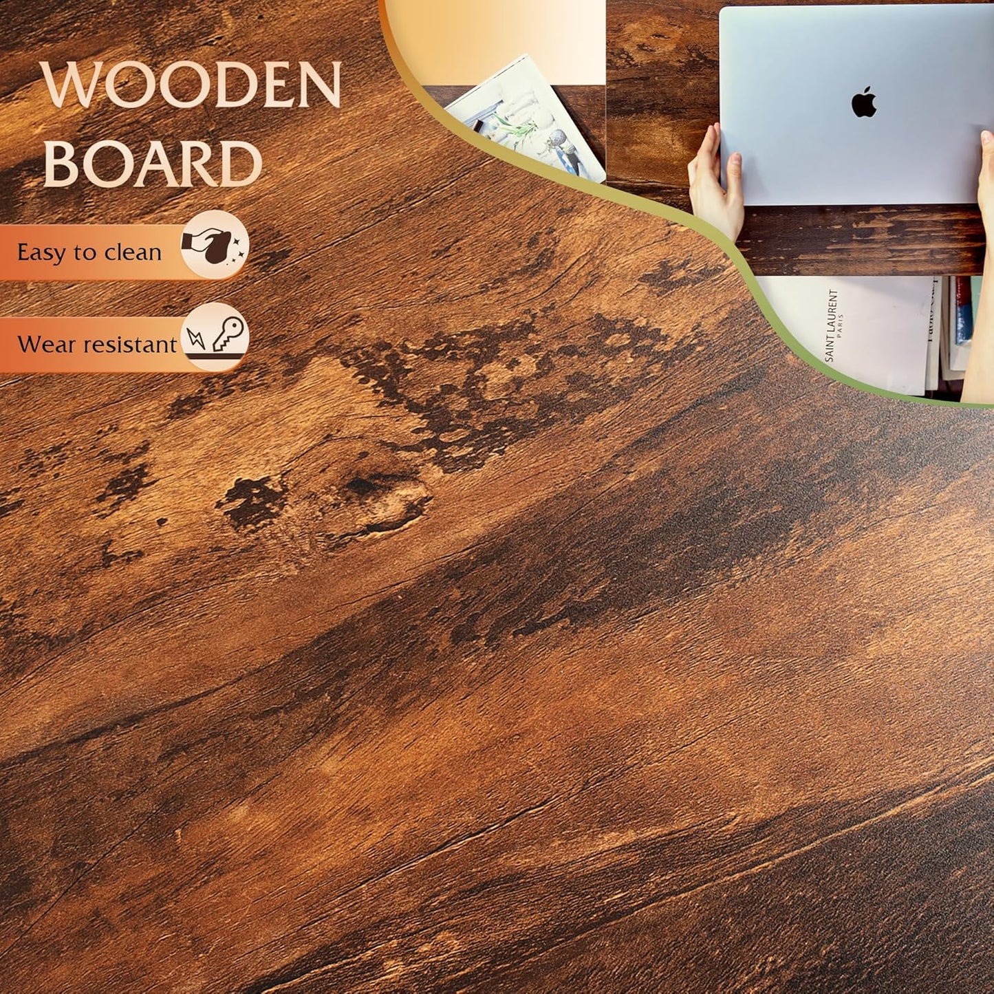 Lift Top Coffee Table with Hidden Storage & Adjustable Shelf – Mid-Century Modern Wood Table for Living Room, Rustic Brown