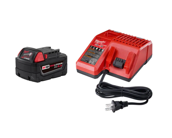 2621-20-48-59-1850 M18 18V Lithium-Ion Cordless  Reciprocating Saw with M18 Starter Kit (1) 5.0Ah Battery and Charger