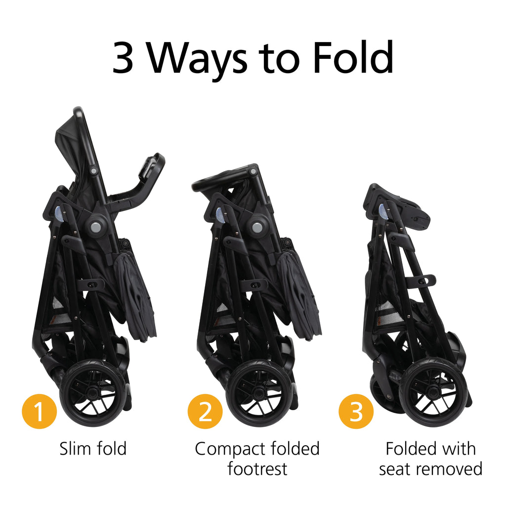 2025 Safety 1st Grow and Go Sprint Modular Travel System Stroller with Rear-Facing Infant Car Seat, Bluestone