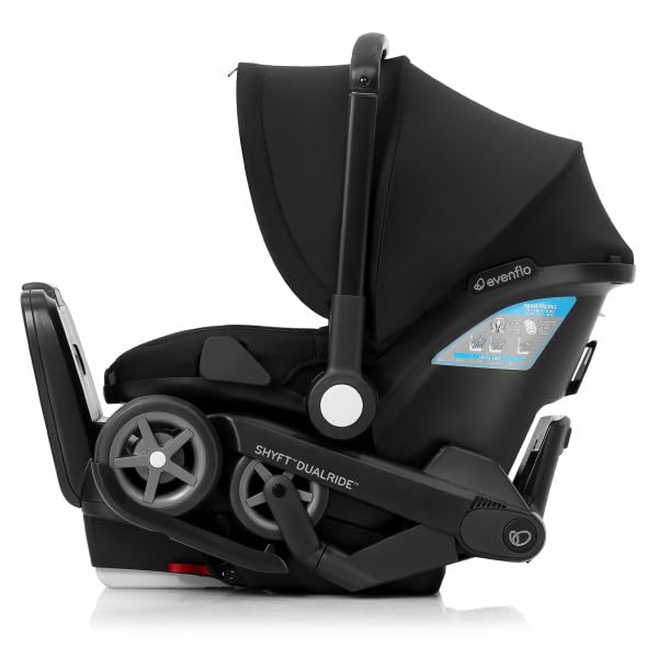 Gold Shyft DualRide Infant Car Seat and Stroller Combo with Carryall Storage (Moonstone Gray)