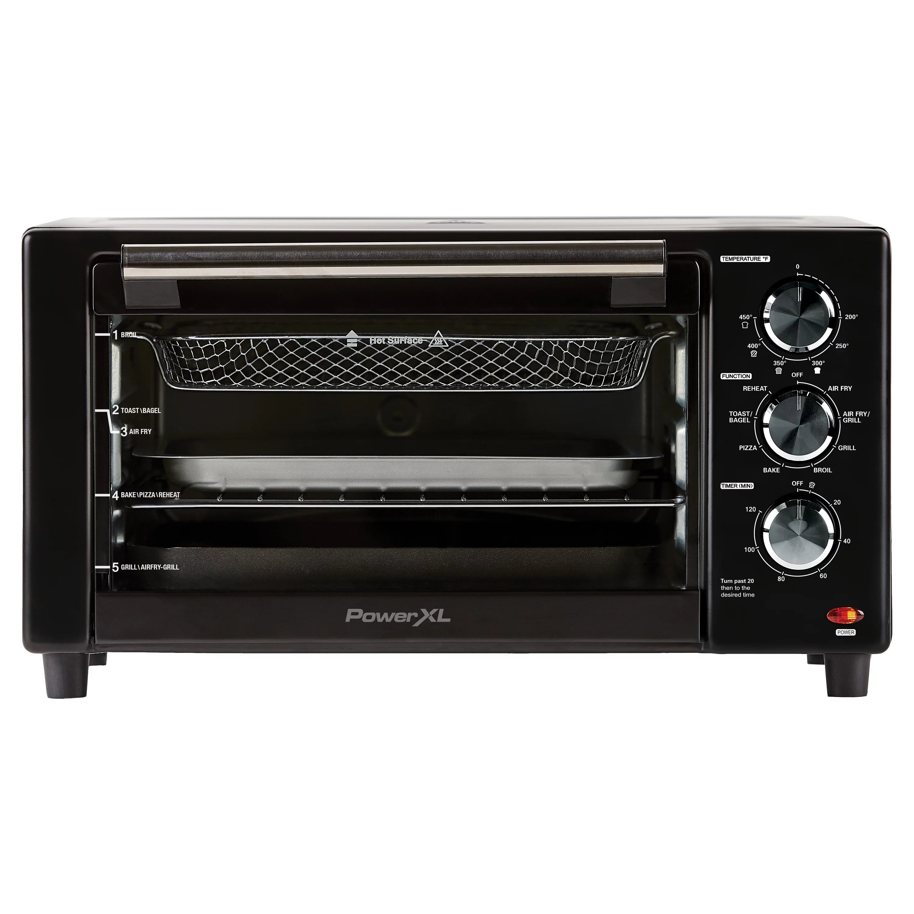 2025 PowerXL 7-in-1 Air Fryer Grill Plus – Indoor Grill & Hot Air Fryer with Rapid Air Technology
