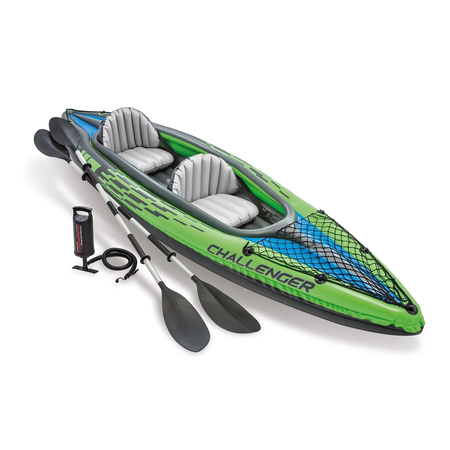 2025 Intex Challenger K2 Inflatable Kayak with Oars and Hand Pump