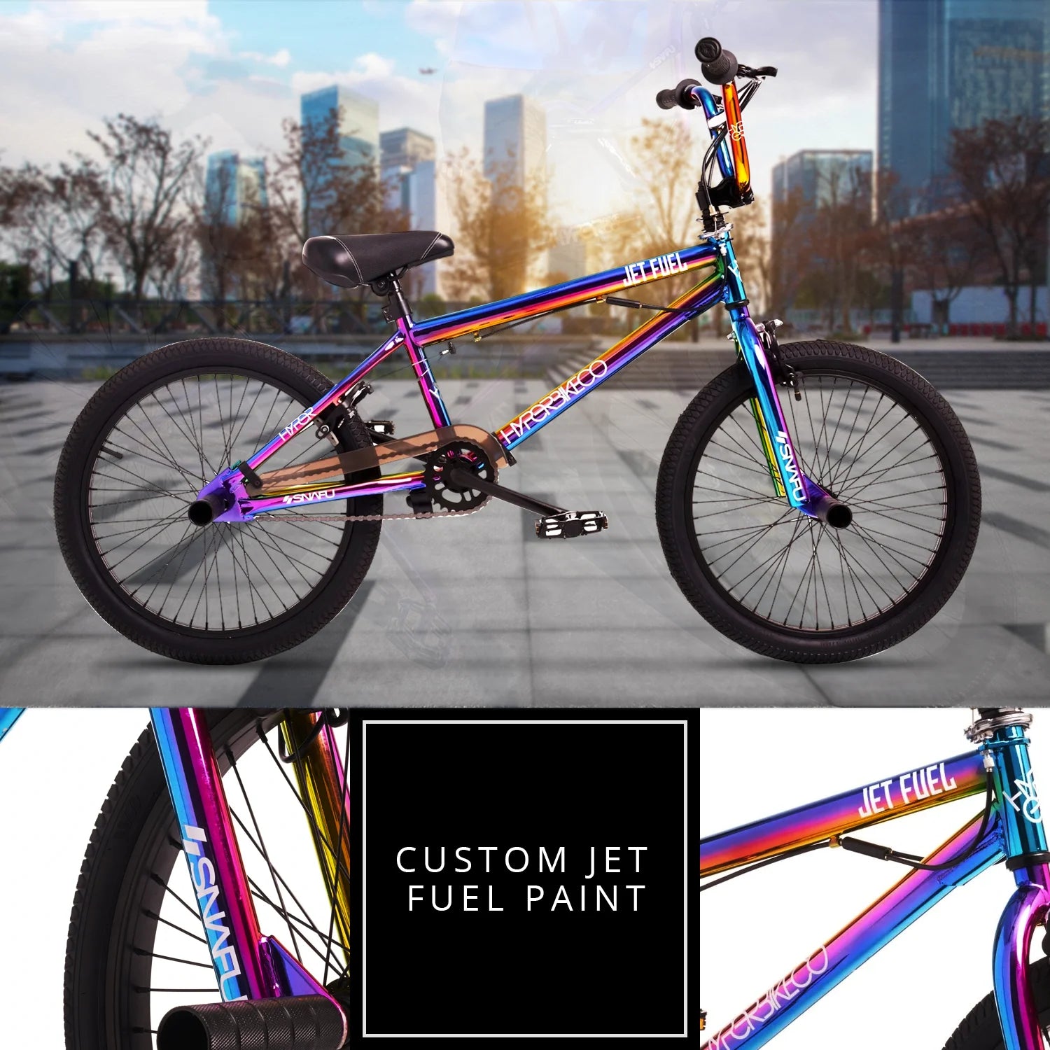 2025 Hyper Bicycles 20" Jet Fuel BMX Bike for kids, Recommended Ages 8 to 13 Years Old