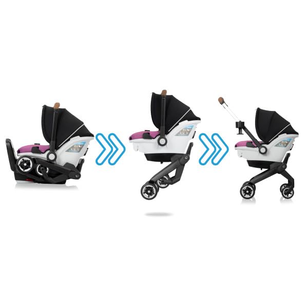 Gold Shyft DualRide Infant Car Seat and Stroller Combo with Carryall Storage (Moonstone Gray)