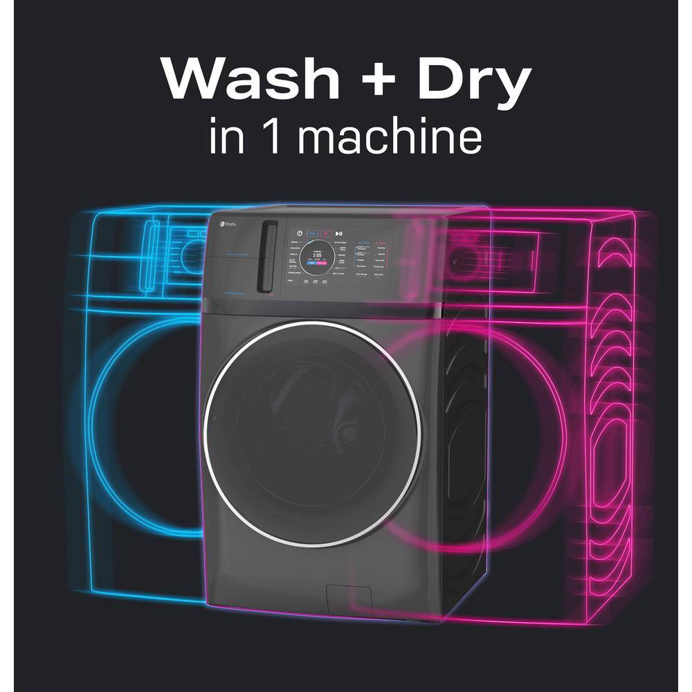 2025 GE Profile 4.8 cu. ft. UltraFast Combo Washer  Dryer with Ventless Heat Pump Technology in Carbon Graphite