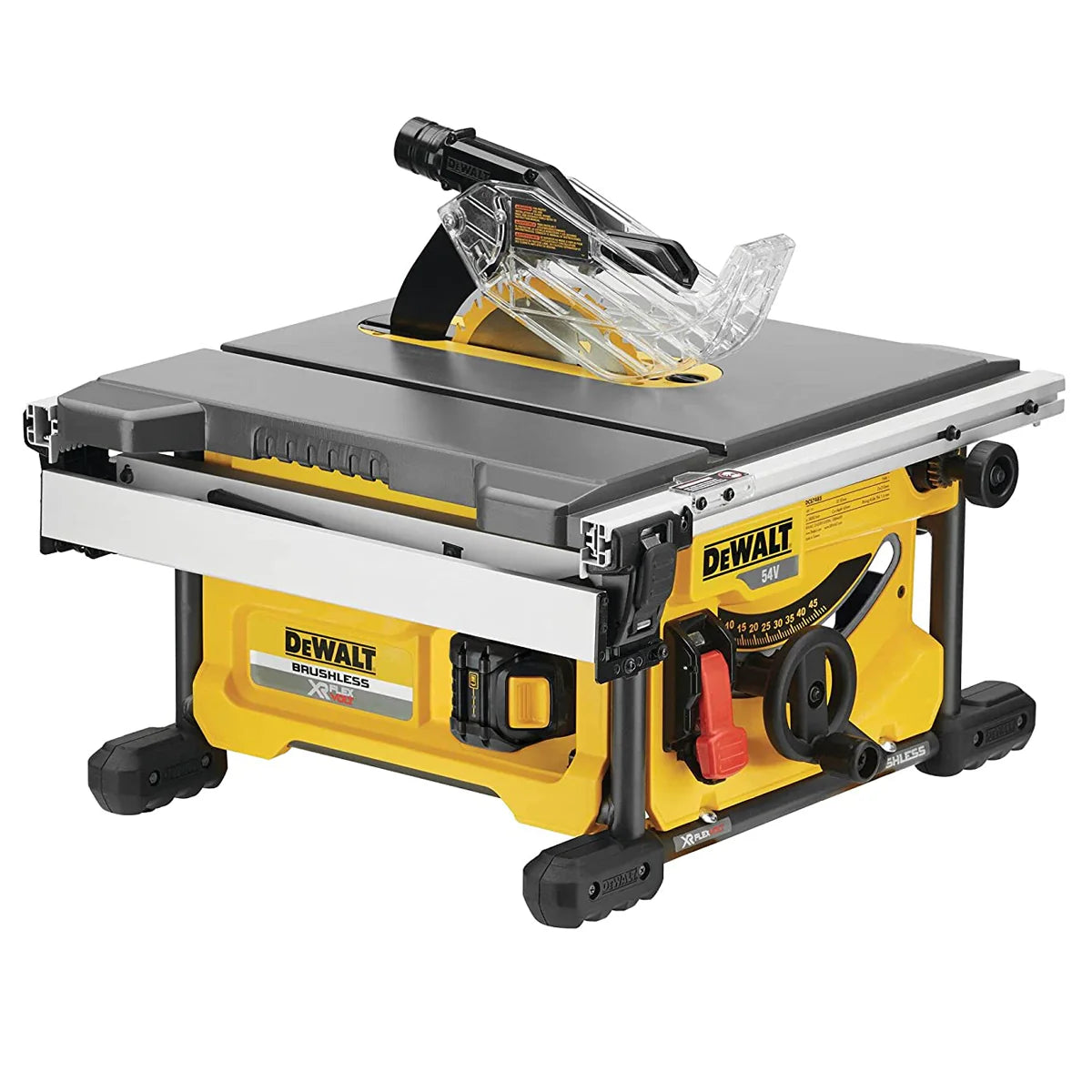 2025 Dewalt DCS7485T2 54V Flexvolt Brushless 210mm Table Saw with 2 x 6.0Ah Batteries & Charger