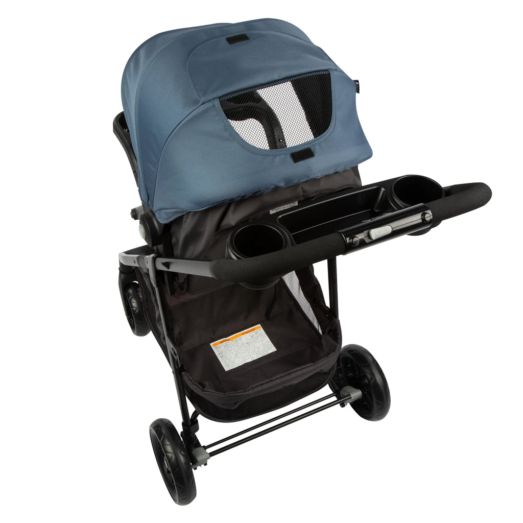 2025 Safety 1st Grow and Go Sprint Modular Travel System Stroller with Rear-Facing Infant Car Seat, Bluestone