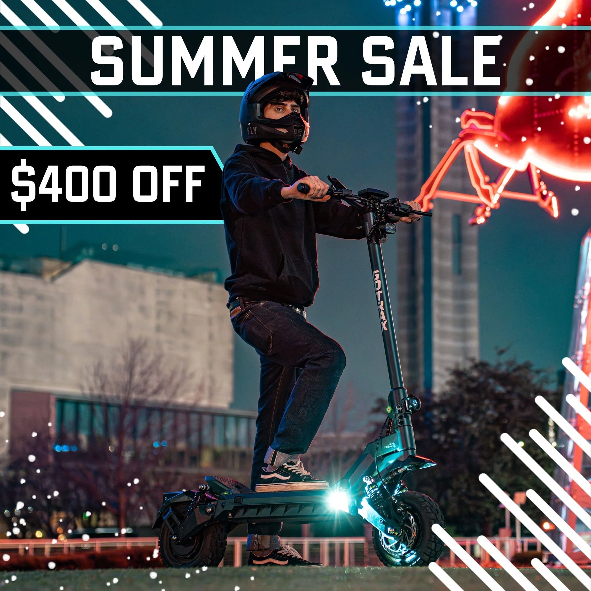 2025 Gotrax GX3 Off Road Electric Scooter – Powerful Dual Motor, 40 MPH Top Speed, All-Terrain Tires