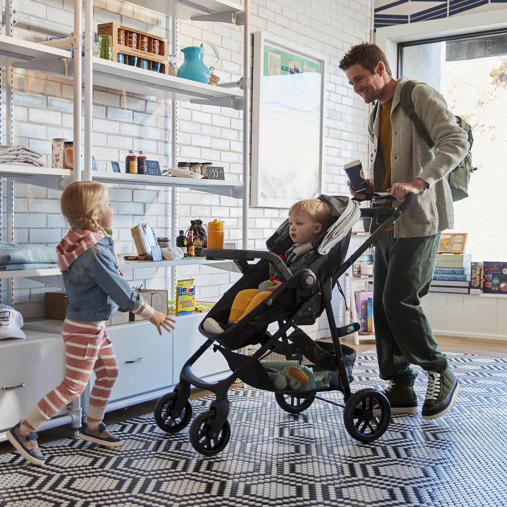 2025 Safety 1st Grow and Go Sprint Modular Travel System Stroller with Rear-Facing Infant Car Seat, Bluestone