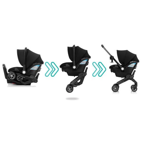 Gold Shyft DualRide Infant Car Seat and Stroller Combo with Carryall Storage (Moonstone Gray)