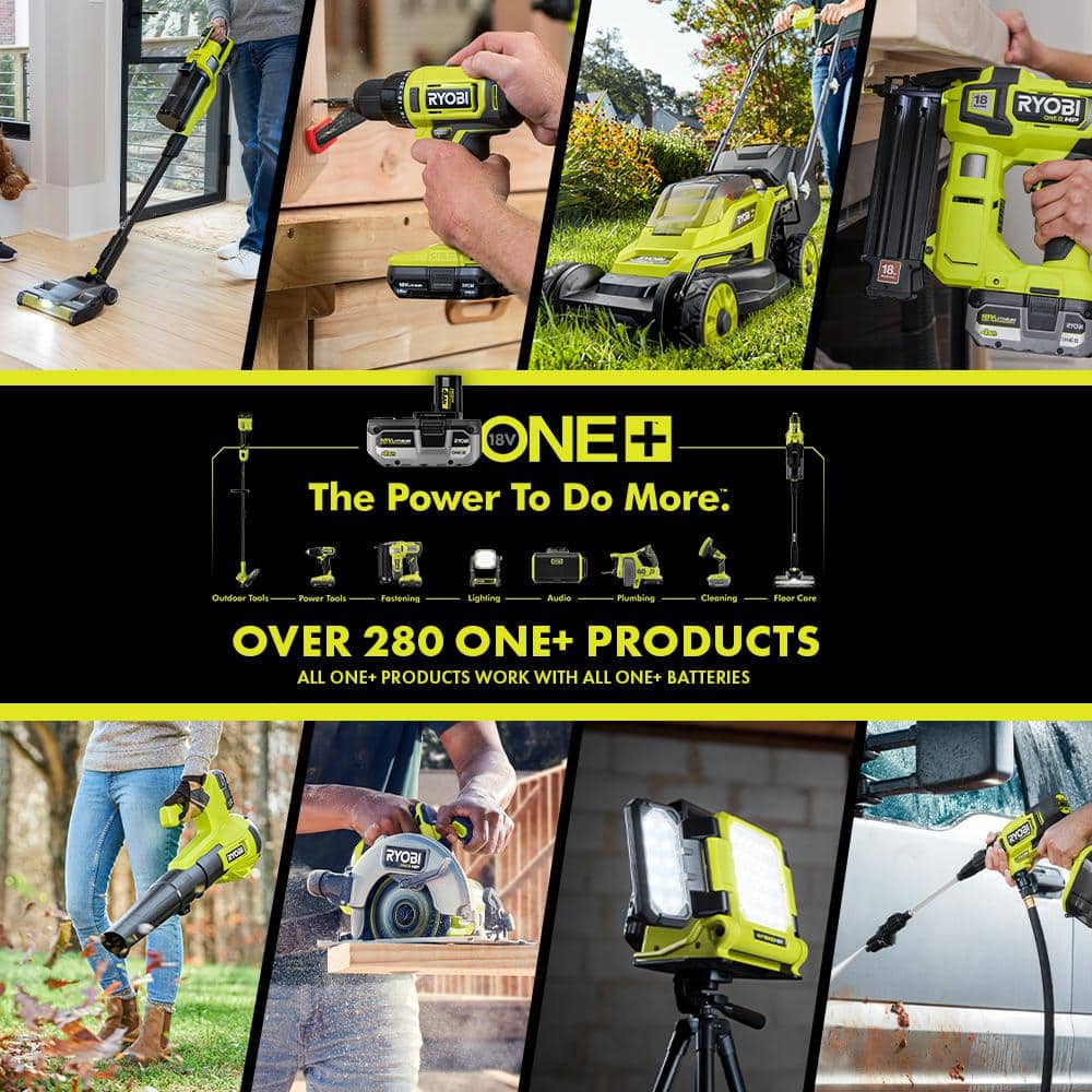 2025 RYOBI ONE+ 18V Cordless 6-Tool Combo Kit with 1.5 Ah Battery, 4.0 Ah Battery, Charger with Jig Saw PCL1600K2-P5231 28324924