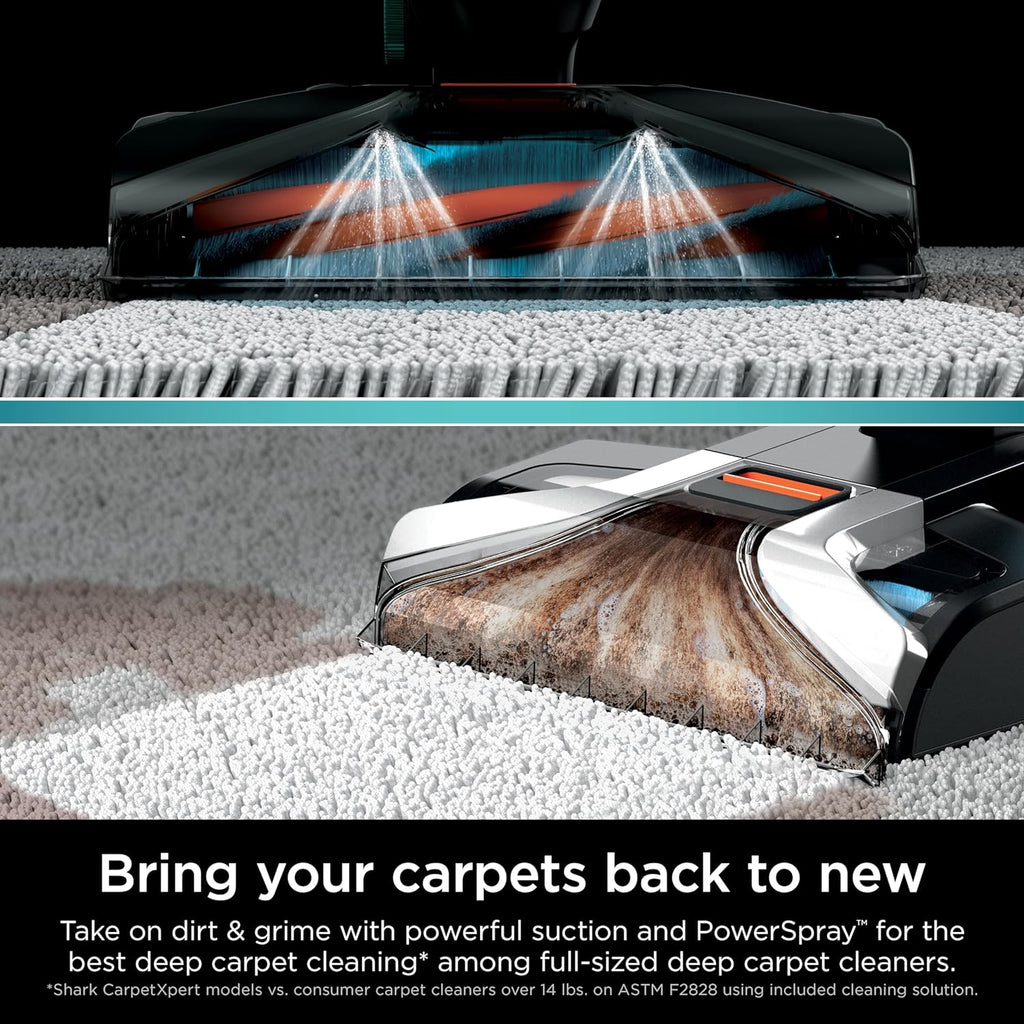 Upright Carpet, Area Rug & Upholstery Cleaner with StainStriker, Built-in Spot & Stain Cleaner, Perfect for Pets, Deep Cleaning & Tough Stain Removal, Carpet Shampooer, Cyan