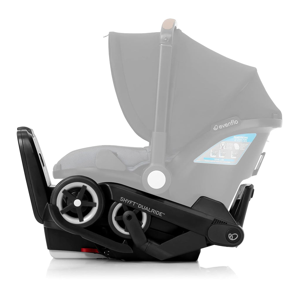 Gold Shyft DualRide Infant Car Seat and Stroller Combo with Carryall Storage (Moonstone Gray)