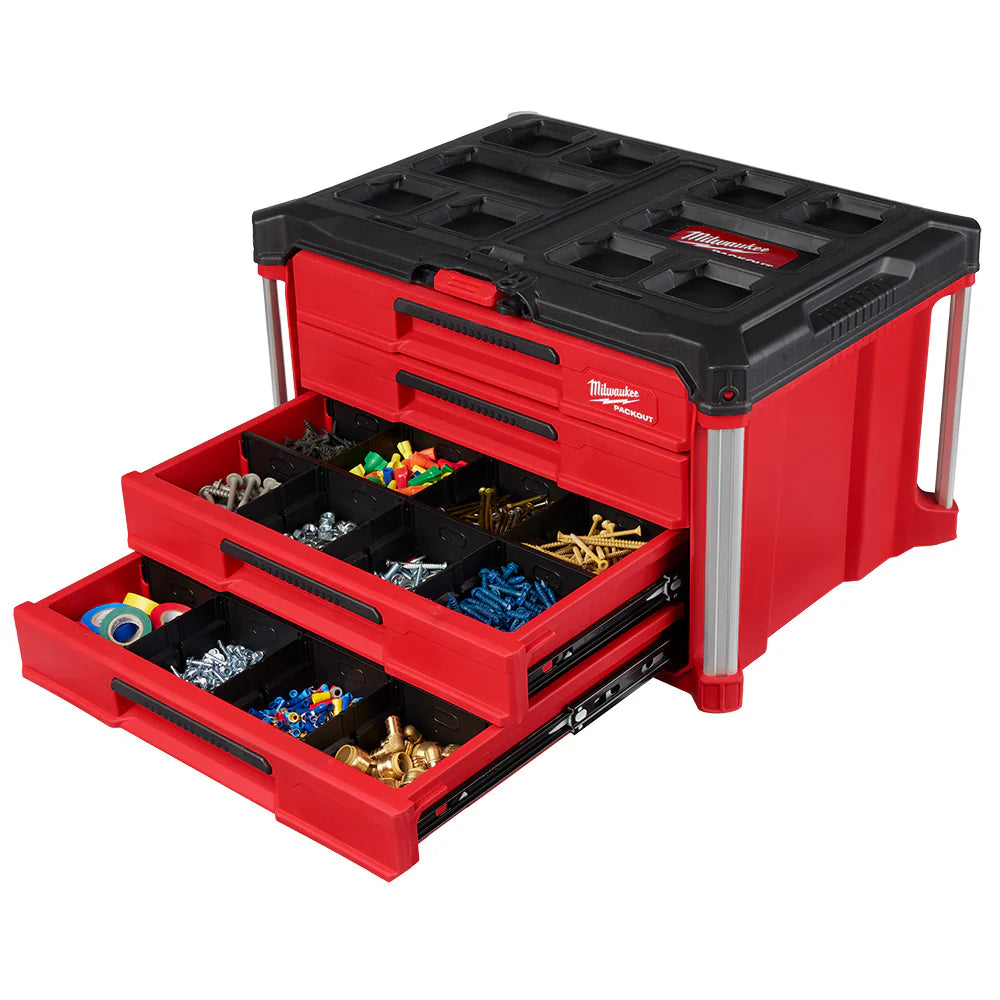 2025 Milwaukee 48-22-8444 PACKOUT 4 Drawer Tool Box