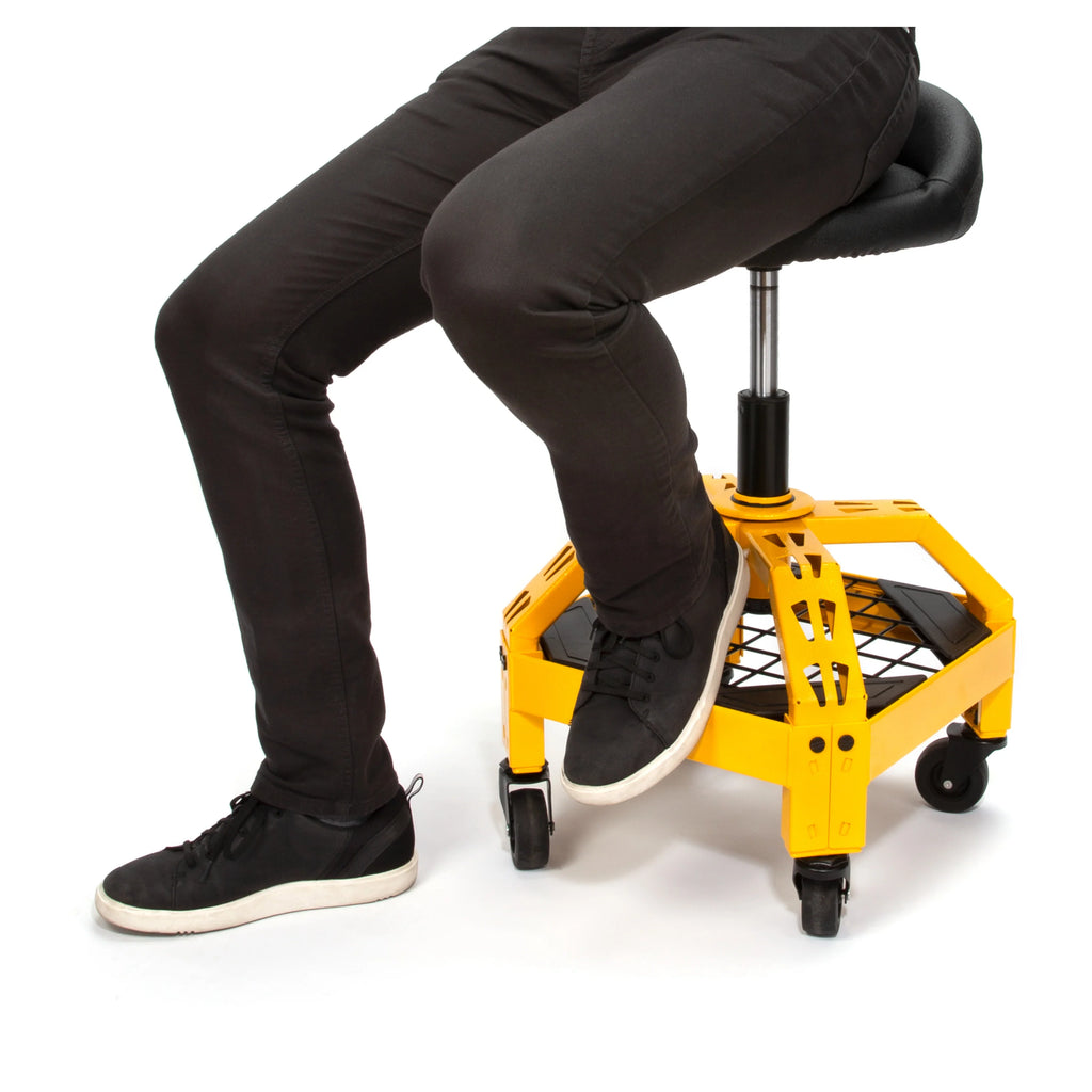2025 Adjustable Shop Stool with Casters