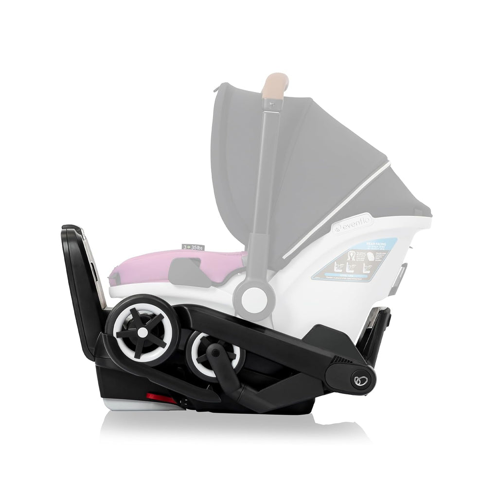 Gold Shyft DualRide Infant Car Seat and Stroller Combo with Carryall Storage (Moonstone Gray)