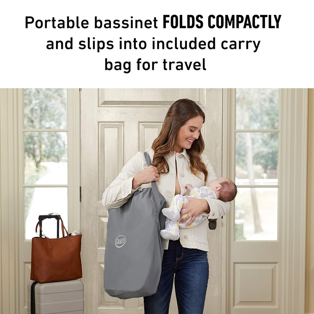 Graco Pack 'n Play Close2Baby Bassinet Playard Features Portable Bassinet Diaper Changer and More, Derby
