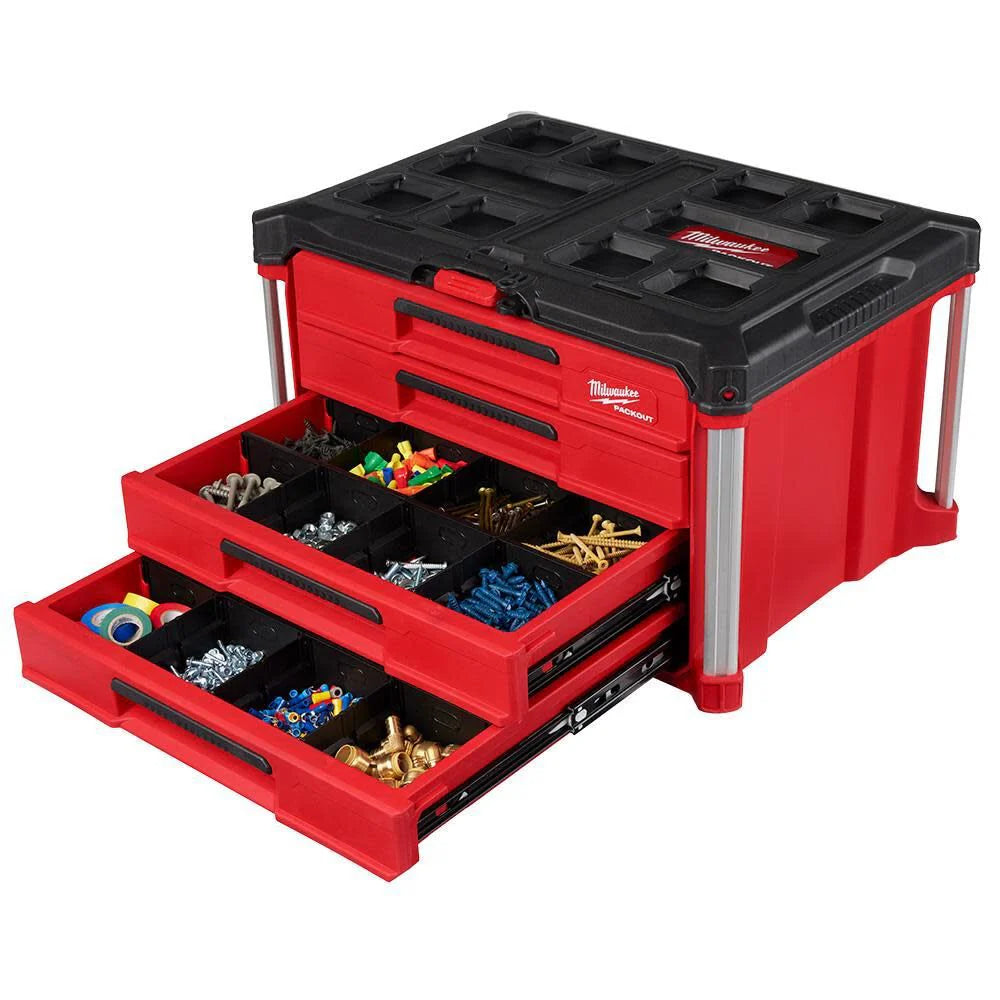 2025 Milwaukee 48-22-8444 PACKOUT 4-Drawer Tool Box