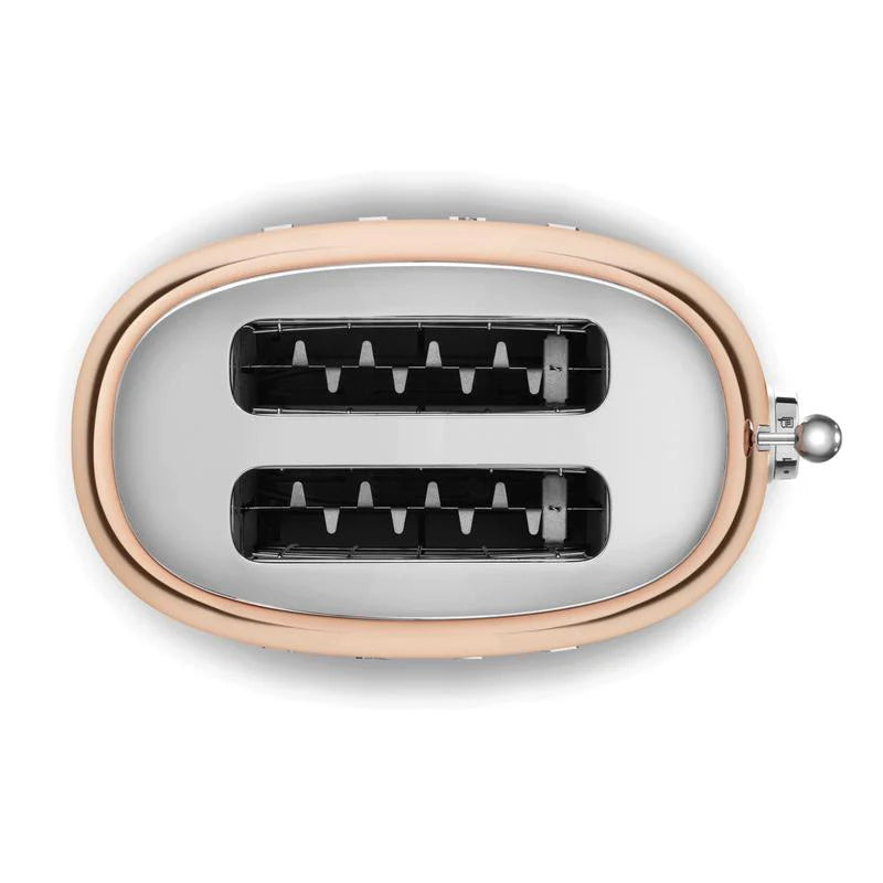 2025 SMEG TSF01RGUK 50s Retro Style 2 Slice Toaster Rose Gold
