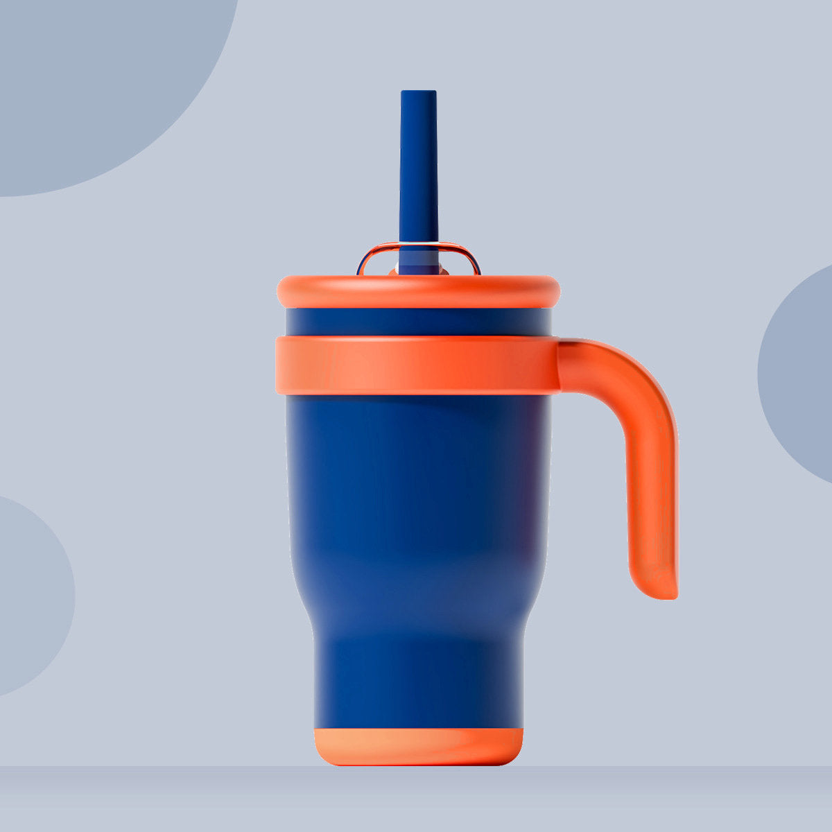 Outdoor Thermobecher 140oz mit Henkel – Phantomblau