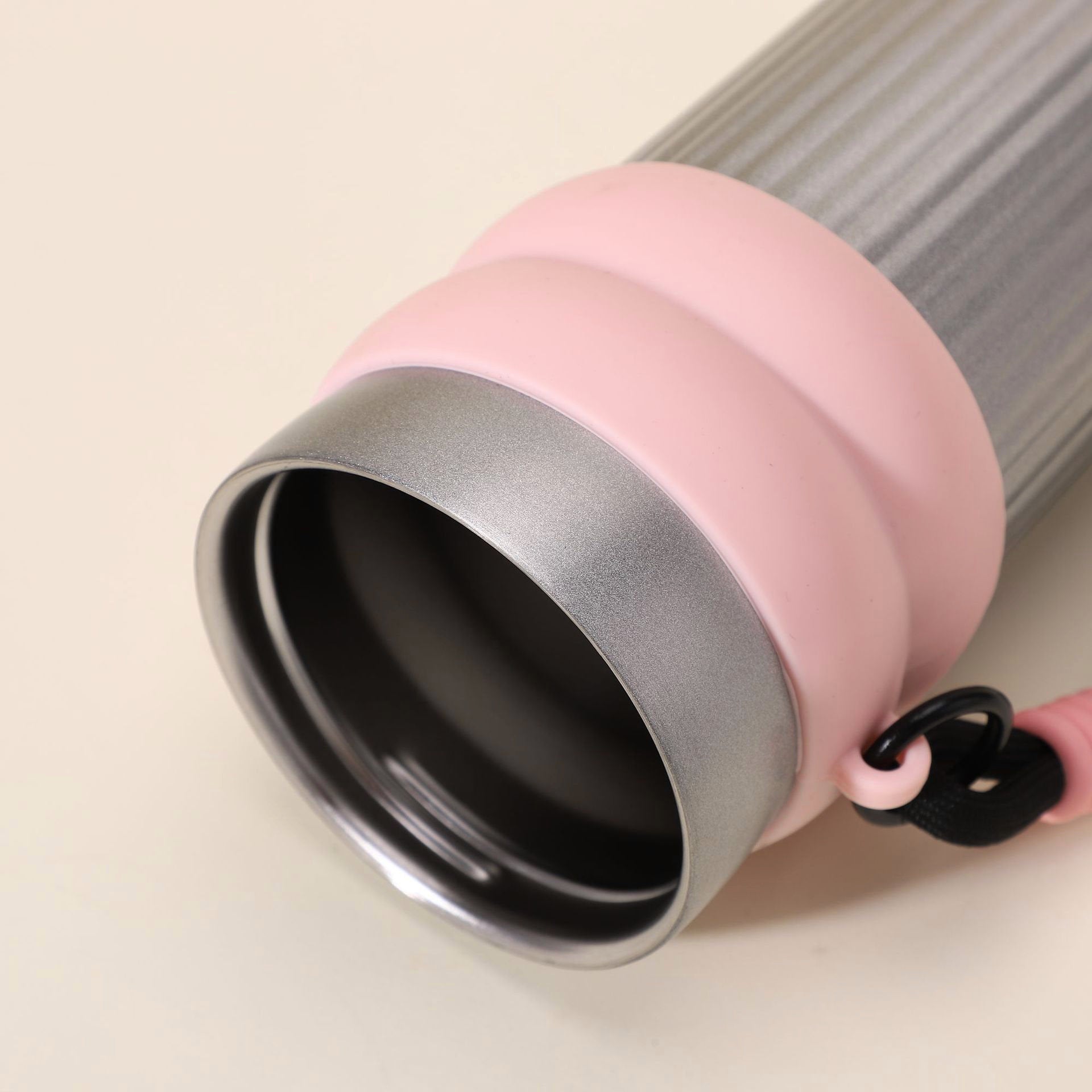 Trinkflasche mit Strohhalm – Pink