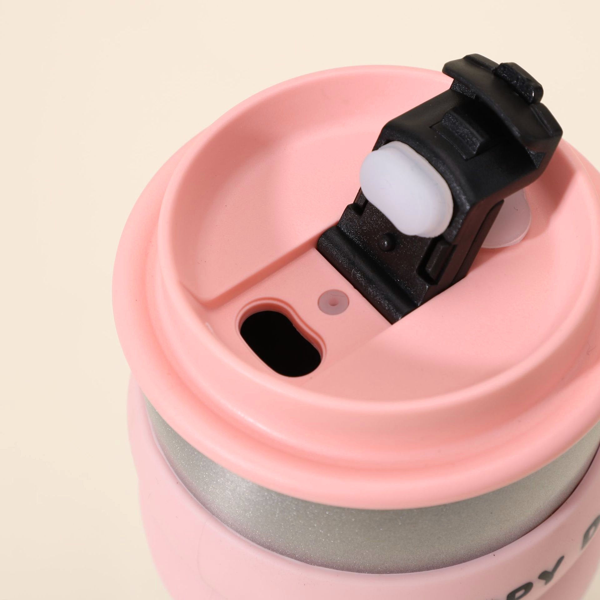 Trinkflasche mit Strohhalm – Pink