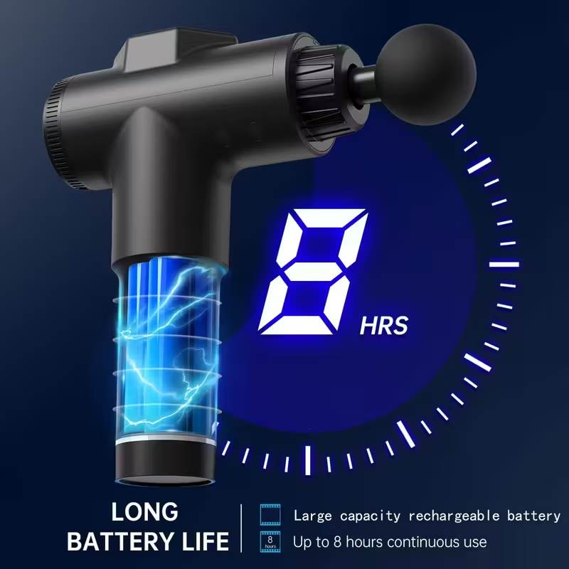 Handheld Deep Tissue Massage Device – Quiet Portable Percussion Massager with 99 Adjustable Speeds for Professional Muscle and Fascia Therapy