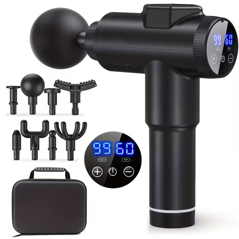 Handheld Deep Tissue Massage Device – Quiet Portable Percussion Massager with 99 Adjustable Speeds for Professional Muscle and Fascia Therapy