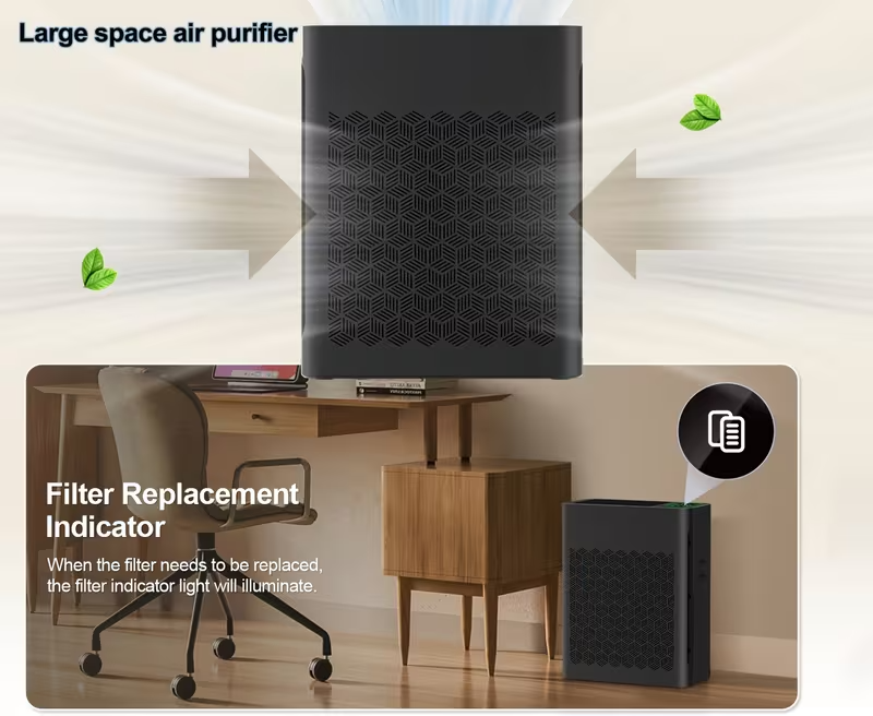 HEPA Air Purifier for Large Rooms up to 2000 sq ft – Home Air Purifier with PM2.5 Air Quality Display, Smart Auto Mode, Timer Function, Quiet Operation – Ideal for Homes, Offices, and Family Rooms