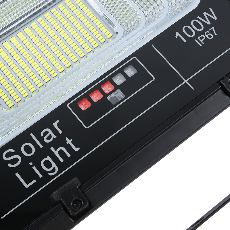 Two-Piece Solar LED Street Light/Garden Flood Light for Outdoor Rural Lighting, 300W, LiFePO4 Battery, 55W Solar Panel, Model GTS-FL300